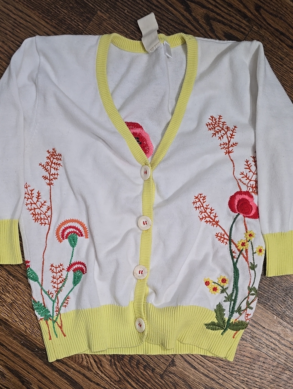 NICK AND MO Vintage Y2k Embroirdered Cardigan